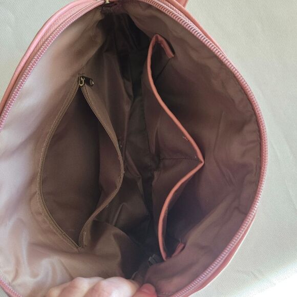 Nicole Miller Pink Purse Crossbody Wavy Front - Picture 7 of 16
